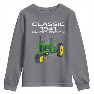 85th Birthday 1941 Limited Edition Classic Farm Tractor Youth Sweatshirt