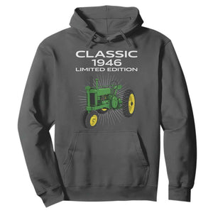 80th Birthday 1946 Limited Edition Classic Farm Tractor Hoodie