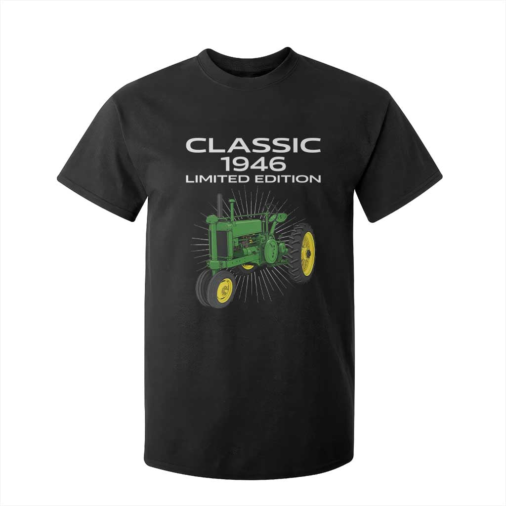 80th Birthday 1946 Limited Edition Classic Farm Tractor T Shirt For Kid