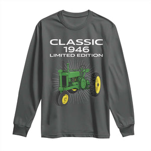 80th Birthday 1946 Limited Edition Classic Farm Tractor Long Sleeve Shirt
