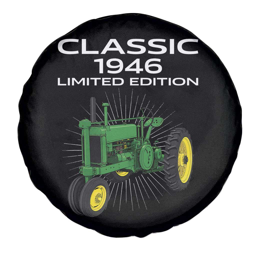80th Birthday 1946 Limited Edition Classic Farm Tractor Spare Tire Cover