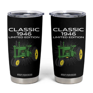 80th Birthday 1946 Limited Edition Classic Farm Tractor Tumbler Cup