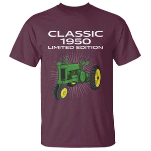 76th Birthday 1950 Limited Edition Classic Farm Tractor T Shirt