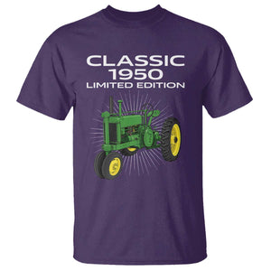 76th Birthday 1950 Limited Edition Classic Farm Tractor T Shirt