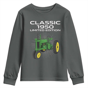76th Birthday 1950 Limited Edition Classic Farm Tractor Youth Sweatshirt