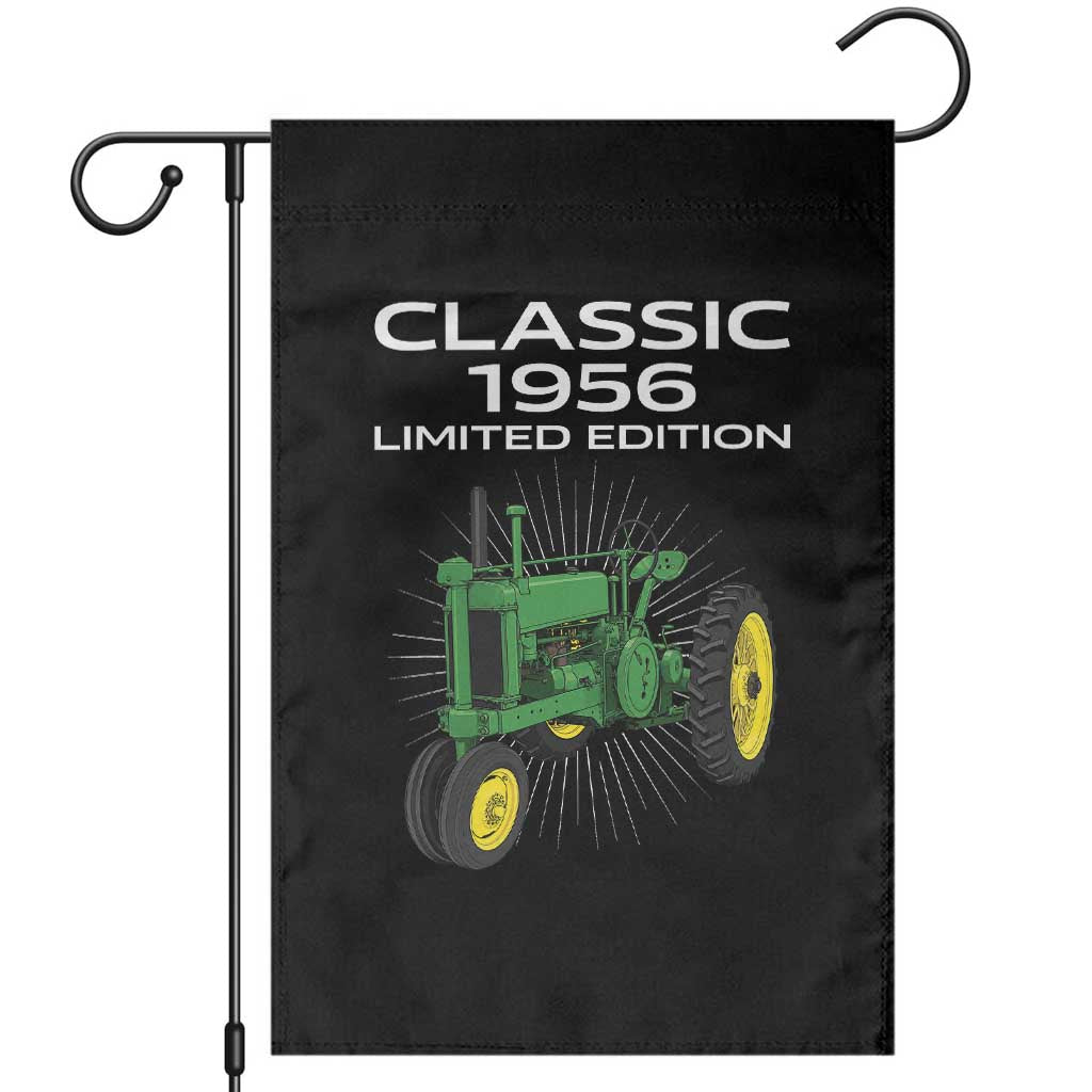 70th Birthday 1956 Limited Edition Classic Farm Tractor Garden Flag
