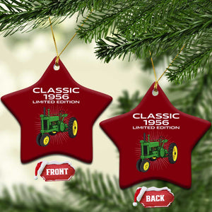 70th Birthday 1956 Limited Edition Classic Farm Tractor Ceramic Ornament