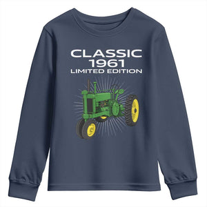 65th Birthday 1961 Limited Edition Classic Farm Tractor Youth Sweatshirt