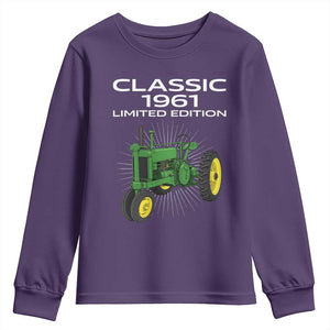 65th Birthday 1961 Limited Edition Classic Farm Tractor Youth Sweatshirt
