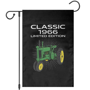 60th Birthday 1966 Limited Edition Classic Farm Tractor Garden Flag