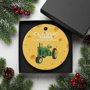 60th Birthday 1966 Limited Edition Classic Farm Tractor Ceramic Ornament