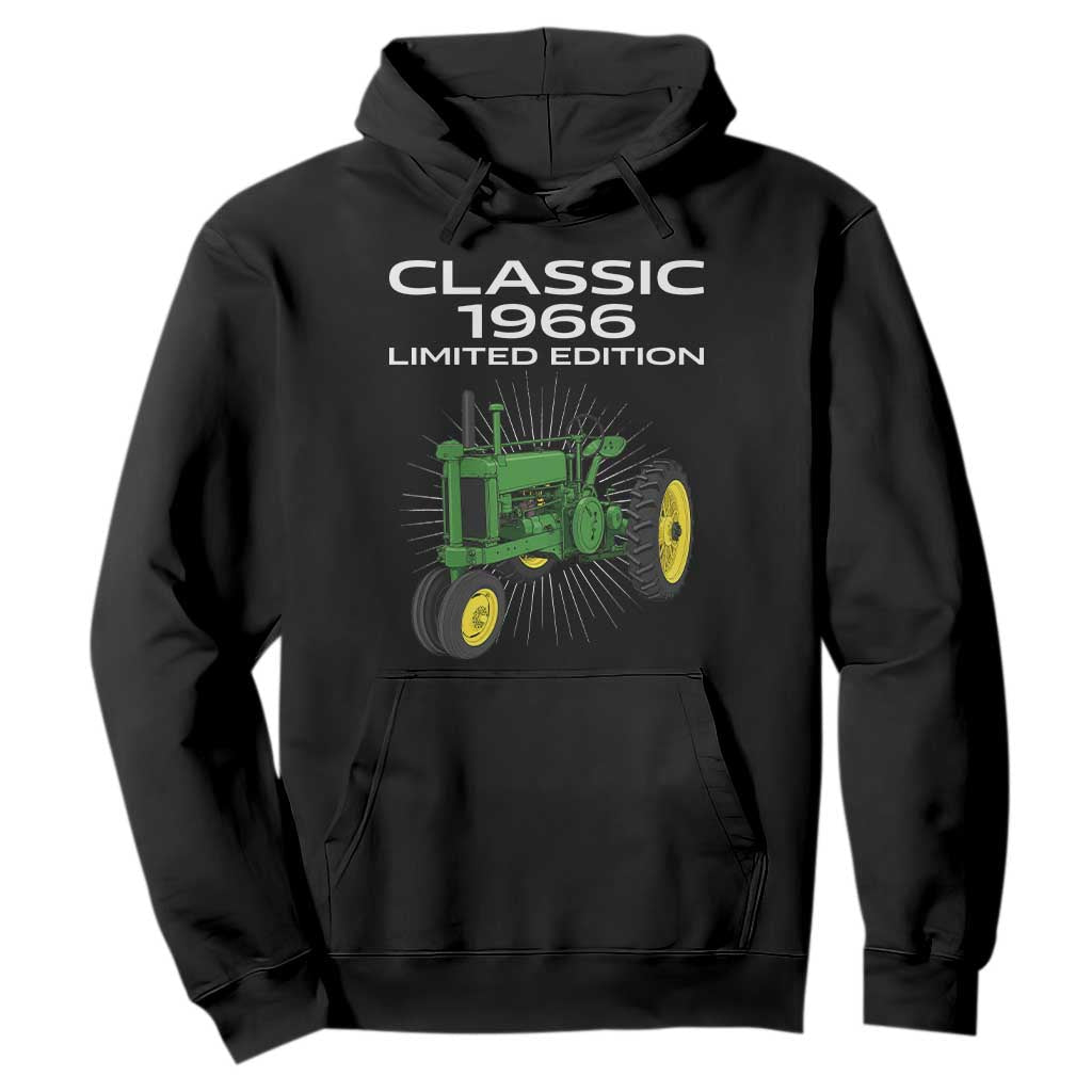 60th Birthday 1966 Limited Edition Classic Farm Tractor Hoodie