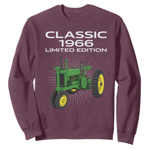 60th Birthday 1966 Limited Edition Classic Farm Tractor Sweatshirt
