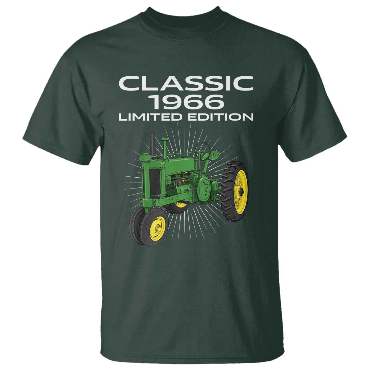 60th Birthday 1966 Limited Edition Classic Farm Tractor T Shirt