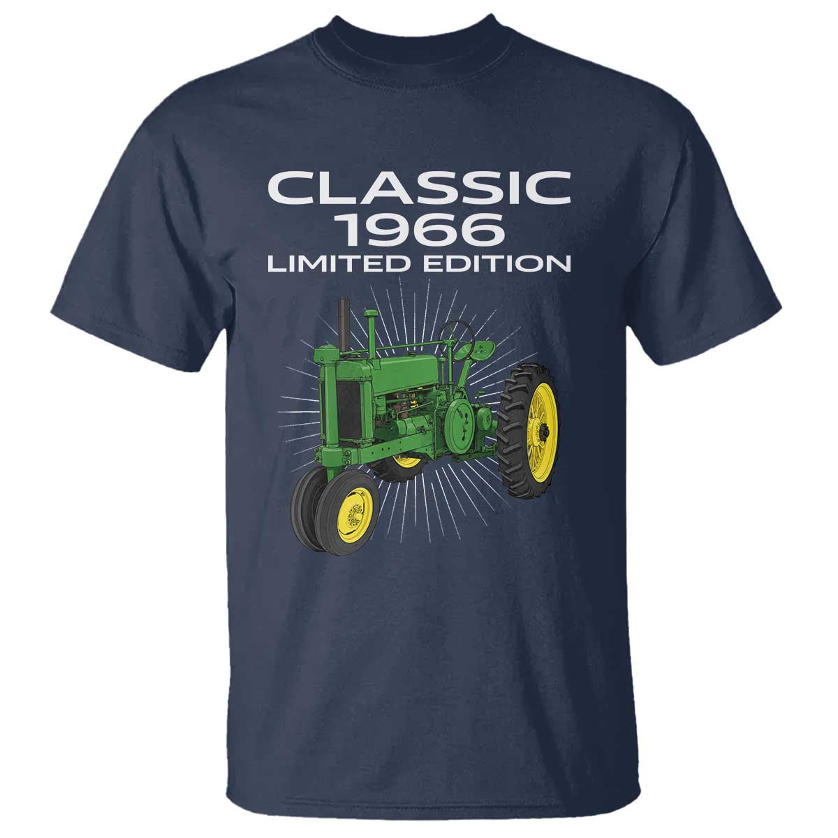 60th Birthday 1966 Limited Edition Classic Farm Tractor T Shirt