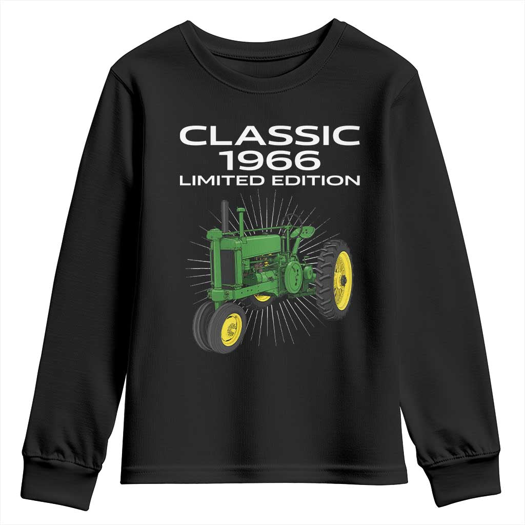 60th Birthday 1966 Limited Edition Classic Farm Tractor Youth Sweatshirt