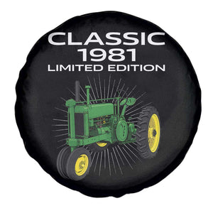 45th Birthday 1981 Limited Edition Classic Farm Tractor Spare Tire Cover