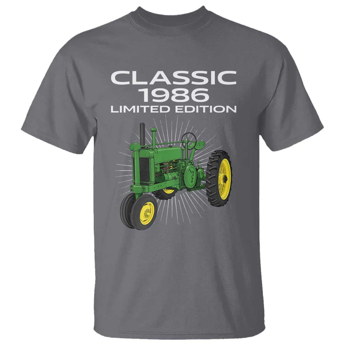 40th Birthday 1986 Limited Edition Classic Farm Tractor T Shirt