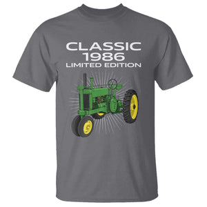 40th Birthday 1986 Limited Edition Classic Farm Tractor T Shirt