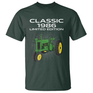 40th Birthday 1986 Limited Edition Classic Farm Tractor T Shirt