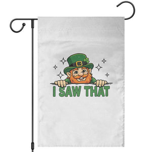 I Saw That Garden Flag Funny Leprechaun St Patricks Day Meme TS14 White Print Your Wear