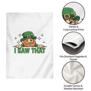 I Saw That Garden Flag Funny Leprechaun St Patricks Day Meme TS14 Print Your Wear