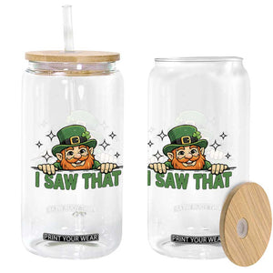 I Saw That Glass Can Funny Leprechaun St Patricks Day Meme TS14 Print Your Wear