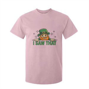 I Saw That T Shirt For Kid Funny Leprechaun St Patricks Day Meme TS14 Light Pink Print Your Wear