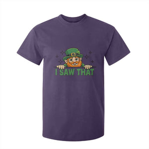 I Saw That T Shirt For Kid Funny Leprechaun St Patricks Day Meme TS14 Purple Print Your Wear