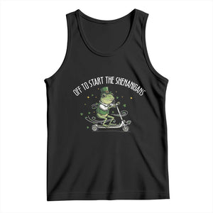 Funny Frog St Patricks Day Meme Tank Top Off To Start The Shenanigans TS14 Black Print Your Wear