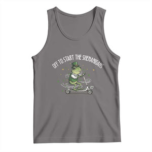 Funny Frog St Patricks Day Meme Tank Top Off To Start The Shenanigans TS14 Deep Heather Print Your Wear