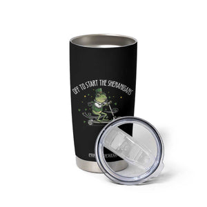 Funny Frog St Patricks Day Meme Tumbler Cup Off To Start The Shenanigans TS14 Print Your Wear