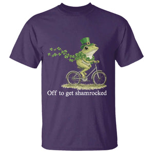 Funny Frog St Patricks Day Meme T Shirt Off To Get Shamrocked TS14 Purple Print Your Wear