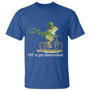 Funny Frog St Patricks Day Meme T Shirt Off To Get Shamrocked TS14 Royal Blue Print Your Wear