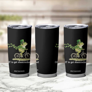 Funny Frog St Patricks Day Meme Tumbler Cup Off To Get Shamrocked TS14 Print Your Wear