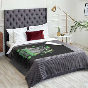 Funny Raccoon Drinking Beer St Patricks Day Throw Blanket Just Here For The Shenanigans TS14 Print Your Wear