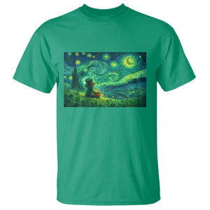 St Patricks Day Starry Night Leprechaun Shamrock T Shirt TS14 Irish Green Print Your Wear
