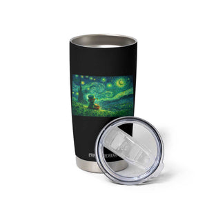 St Patricks Day Starry Night Leprechaun Shamrock Van Gogh Tumbler Cup TS14 Print Your Wear