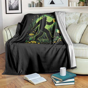 Funny Bigfoot St Patricks Day Throw Blanket Sasquatch Drinking Green Beer Lover TS14 Print Your Wear