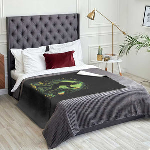 Funny Bigfoot St Patricks Day Throw Blanket Sasquatch Drinking Green Beer Lover TS14 Print Your Wear