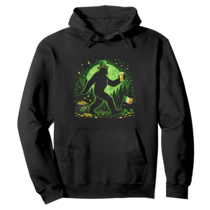 Funny Bigfoot St Patricks Day Hoodie Sasquatch Drinking Green Beer Lover TS14 Black Print Your Wear