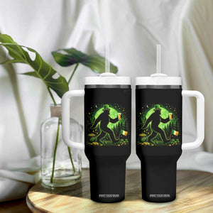 Funny Bigfoot St Patricks Day Tumbler With Handle Sasquatch Drinking Green Beer Lover TS14 Print Your Wear