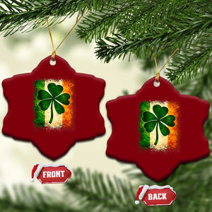Retro Ireland Shamrock Irish Flag St Patricks Day Ceramic Ornament TS14 Print Your Wear