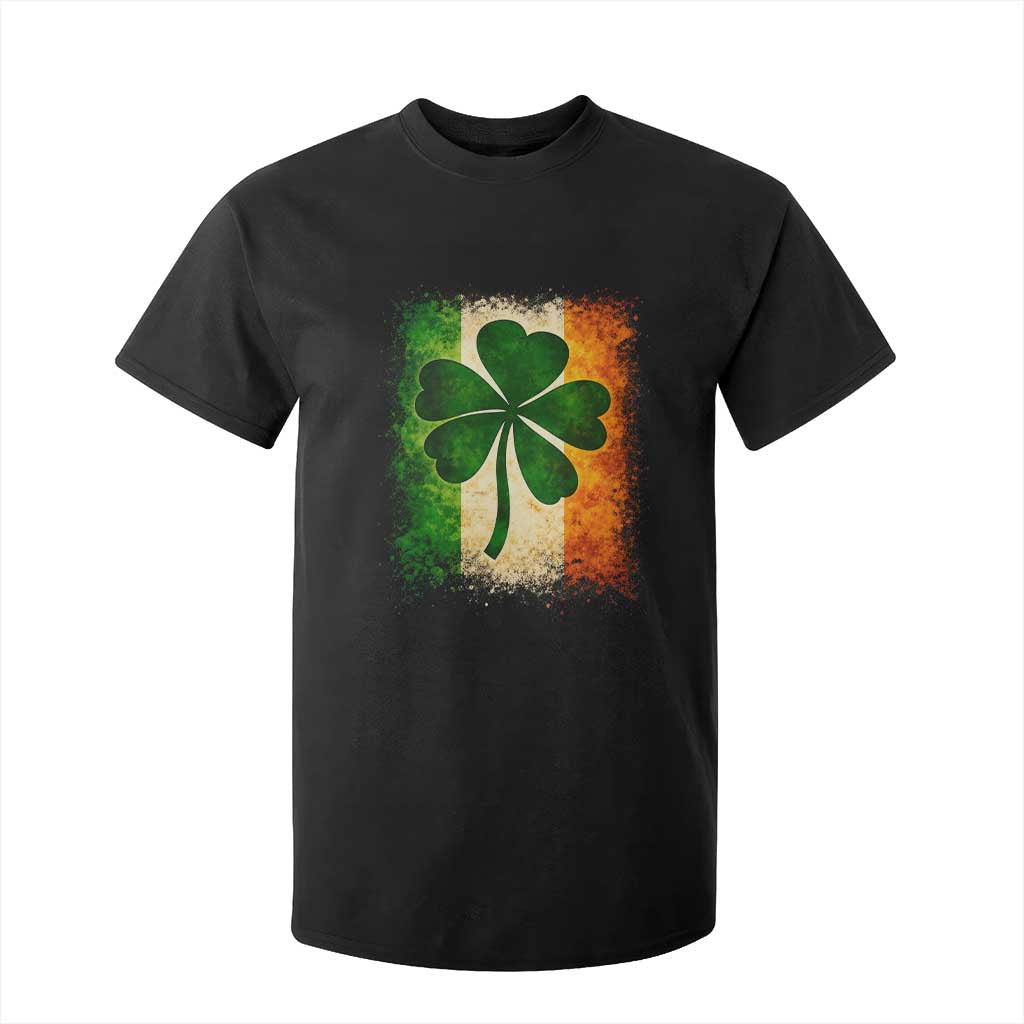 Retro Ireland Shamrock Irish Flag St Patricks Day T Shirt For Kid TS14 Black Print Your Wear