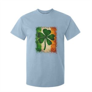 Retro Ireland Shamrock Irish Flag St Patricks Day T Shirt For Kid TS14 Light Blue Print Your Wear