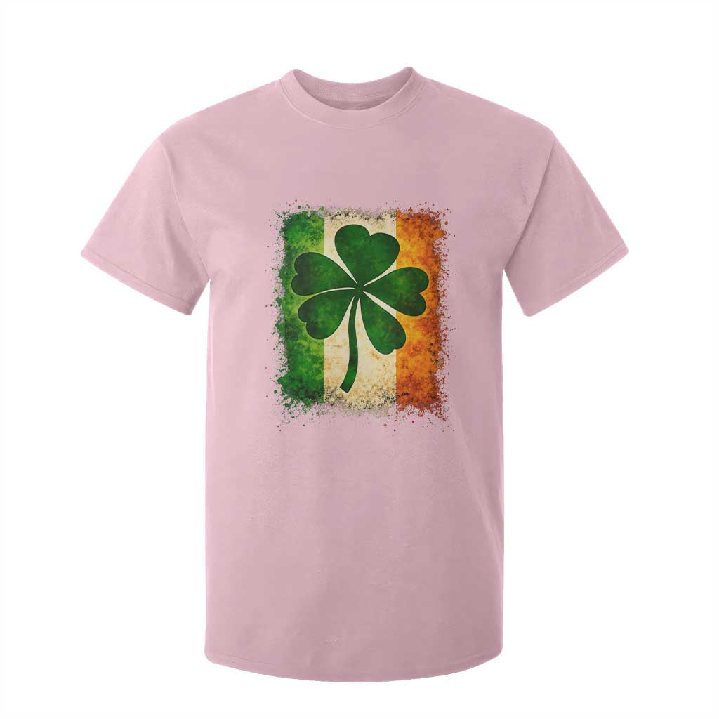 Retro Ireland Shamrock Irish Flag St Patricks Day T Shirt For Kid TS14 Light Pink Print Your Wear