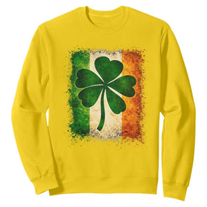 Retro Ireland Shamrock Irish Flag St Patricks Day Sweatshirt TS14 Daisy Print Your Wear
