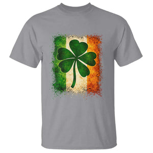 Retro Ireland Shamrock Irish Flag St Patricks Day T Shirt TS14 Sport Gray Print Your Wear