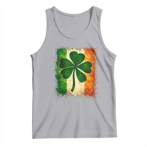 Retro Ireland Shamrock Irish Flag St Patricks Day Tank Top TS14 Athletic Heather Print Your Wear