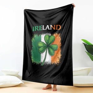 Vintage Ireland Shamrock Irish Flag St Patricks Day Throw Blanket TS14 Print Your Wear